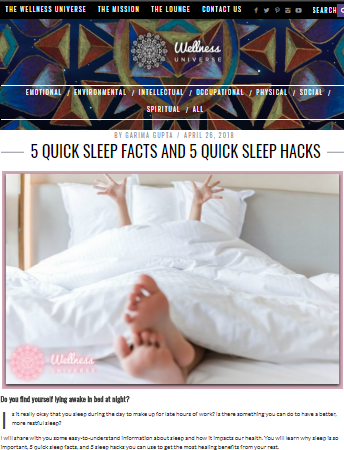 5 QUICK SLEEP FACTS AND 5 QUICK SLEEP HACKS